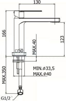 Смеситель для раковины Paffoni Tango TA071CR хром