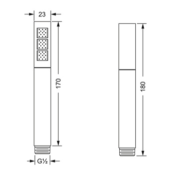 Душевая лейка Jorger Turn 649.13.375.000 chrome