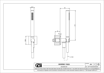 Душевой набор Gessi 73523.727 Brass Brushed PVD