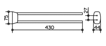 Полотенцедержатель Keuco City2 2718010000