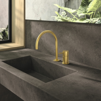 Смеситель для раковины Ramonsoler Adagio встраиваемый в столешницу золото 914002OC