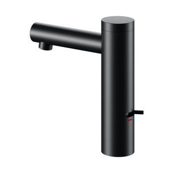 Электронный смеситель для раковины Keuco Ixmo 59512371100 работает от сети, черный