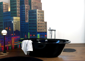 Смеситель для ванны Ramonsoler Arola напольный термостатический с душевым комплектом 2635MK