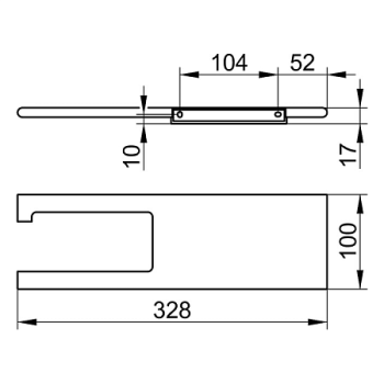 Держатель туалетной бумаги Keuco Edition 400 11573170000 с полкой хром