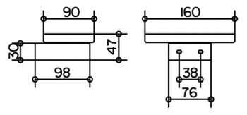 Мыльница Keuco Edition 300 30055019000 с держателем, хром