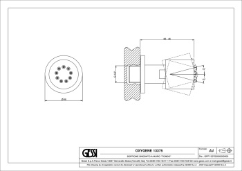 Форсунка Gessi Body Jets 13375.031 Chrome