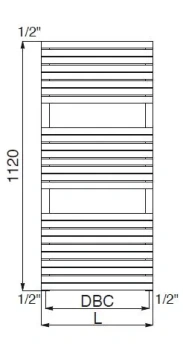 Водяные полотенцесушители Cordivari 3551610130105 - полированная нержавеющая