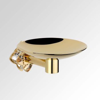 Мыльница металлическая THG Petale De Cristal Clair Lisere Dore U6E-F01-546GM полированное золото