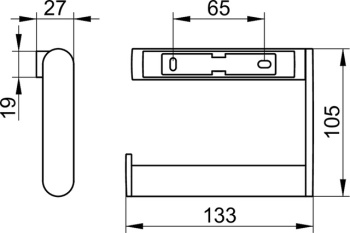 Держатель для туалетной бумаги Keuco 14962070000 нержавеющая сталь