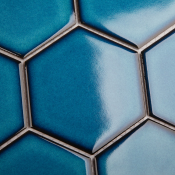 Керамическая мозаика Starmosaic Geometry Hexagon Big Deep Blue Glossy (jjfq80048) 256x2956 шт