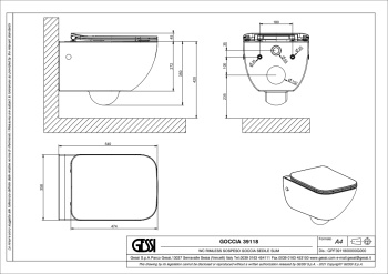 Унитаз подвесной Gessi Origini Matt Black Ceramic 39118.532