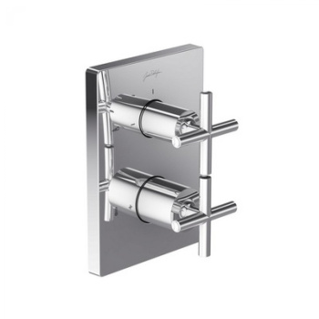 Смеситель встраиваемый с термостатом 2 выхода Jacob Delafon Classic E98732-CP хром