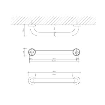 Поручень Decor Walther Basic WGF черный матовый 532060