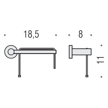 Держатель туалетной бумаги Colombo Plus подвесной, SX, хром W4908S.CR