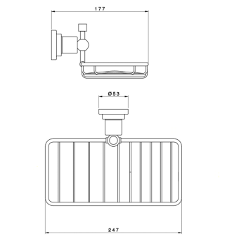 Мыльница подвесная Nicolazzi Monte Croce хром 1493CR27