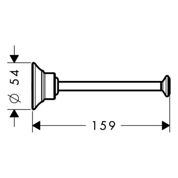 Axor Montreux Держатель для запасного рулона т/б., подвесной, цвет: сталь 42028800