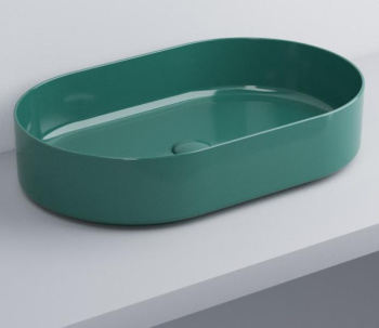 Раковина накладная Cielo Shui Comfort SHCOLAO60 SM 60 см зеленый