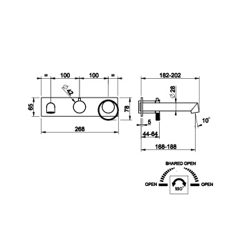 Смеситель для душа Gessi Anello 63341.031 Chrome