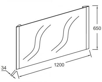 Зеркало с подсветкой 120 см Jacob Delafon Replique EB1475-NF
