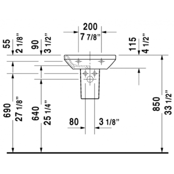 Полупьедестал Laufen Pro 8.1995.1.000.000.1