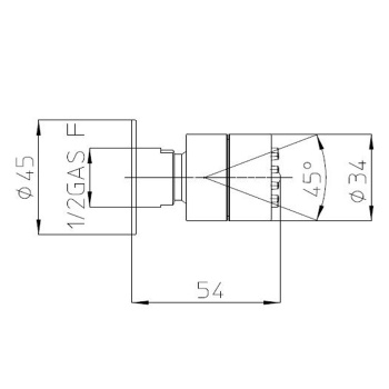 Bossini Форсунка боковая поворотная, цвет: хром I00137.030