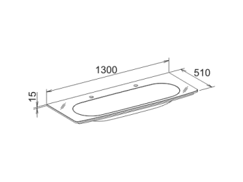 Встраиваемая раковина Keuco Elegance New 130 31671900002 белая