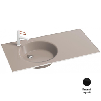 Раковина 101 см Jacob Delafon Odeon Rive Gauche EB2564-DE2 черный