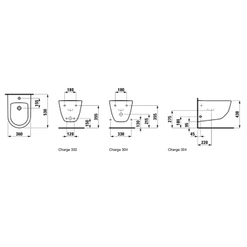 Laufen Pro Биде подвесное 53x36x33,5 см, с 1 отв. под смеситель,  без боковых отверстий для подвода воды, цвет: белый c покрытием LCC