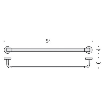 Полотенцедержатель Colombo Nordic 54см хром B5210.CR