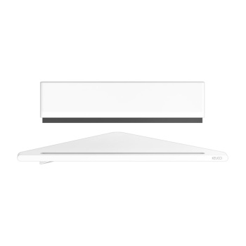 Угловая полочка для душа Keuco Aveno 14657510100 с стеклоочистителем, белый матовый