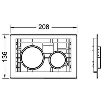 Клавиша смыва Tece Teceloop 9240619 черный