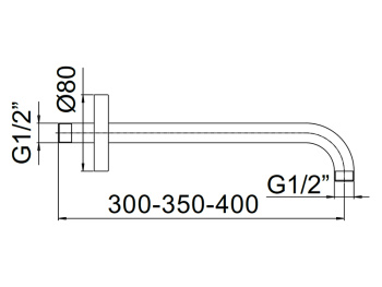 Держатель верхнего душа Mamoli SADLER 830L35K