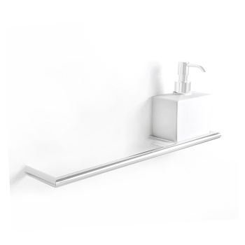 3SC Guy Полотенцедержатель и мыльница, 40см.,  справа, подвесная, композит Solid Surface, цвет: белый матовый/белый матовый GU10DXBO