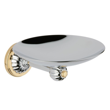 Мыльница металлическая THG Mandarine Metal U1A-G02-546GM хром/золото