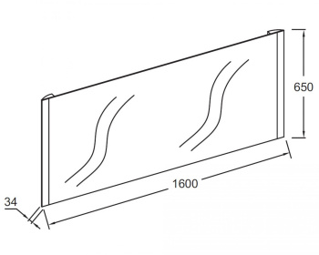 Зеркало с подсветкой 160 см Jacob Delafon Replique EB1477-NF зеркало