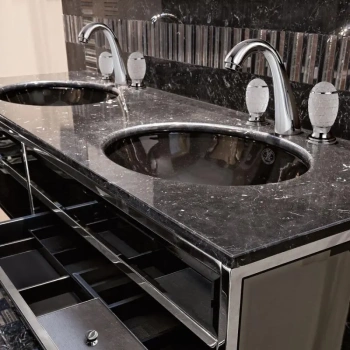 Раковина OASIS BATHROOM Academy 0ACLINB - черная керамика