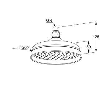 Верхний душ Kludi Adlon 2751005, хром