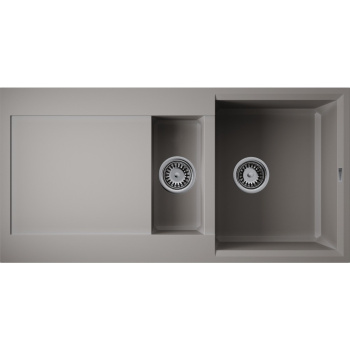 Мойка кухонная Omoikiri Sakaime 100-2-GR leningrad grey 4993562