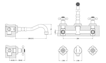 Смеситель для раковины Jorger Delphi 109.30.360.000 хром