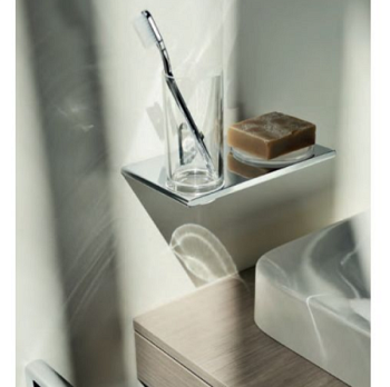 Держатель со стаканом и мыльницей Keuco Edition 400 11556019000 хром