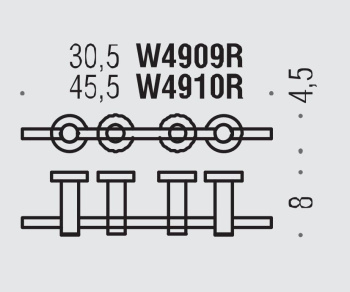 Полотенцедержатель с регулируемыми держателями Colombo Plus 45.5, хром W4910R.CR