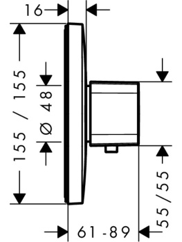 Смеситель для душа Hansgrohe 15706000S