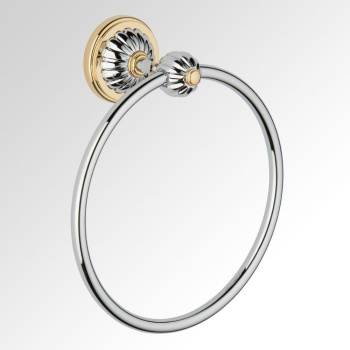 Полотенцедержатель THG Mandarine Metal U1A-G02-504N хром/золото