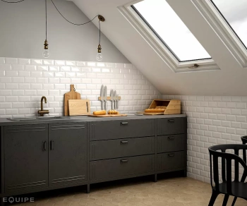 Плитка EQUIPE Metro Dark Grey 7.5x15 20903