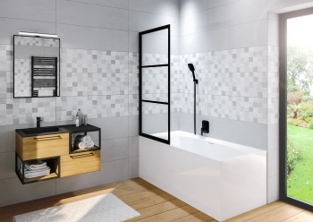 Шторка для ванны Riho Grid GB501 GBB5080002 (G004047121), правая