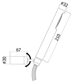 Душевой гарнитур Paffoni Birillo ZDUP036BO