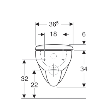 Унитаз подвесной Geberit Renova 500.802.00.1 с крышкой-сиденьем