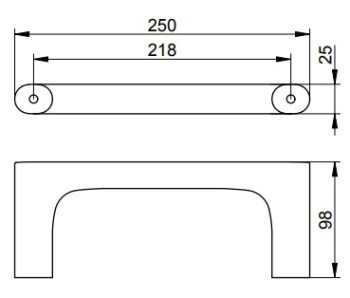 Полотенцедержатель Keuco Edition 400 11521350000 титан чёрный шлифованный
