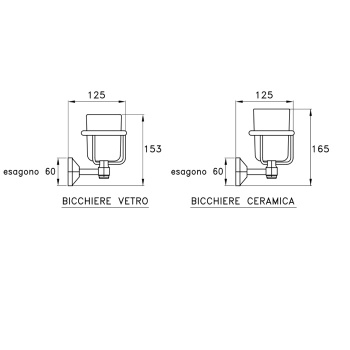 Подстаканник настенный Stella Eccelsa (без стакана) 1012 хром EC 10004 CR00