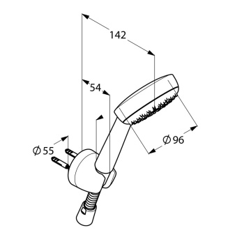 Душевой гарнитур для ванны Kludi Logo 680100500